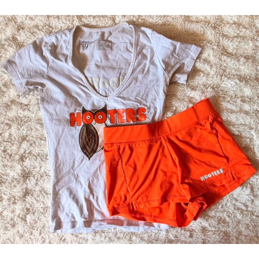 Authentic Hooters Restuarant Uniform Set Costume XXS